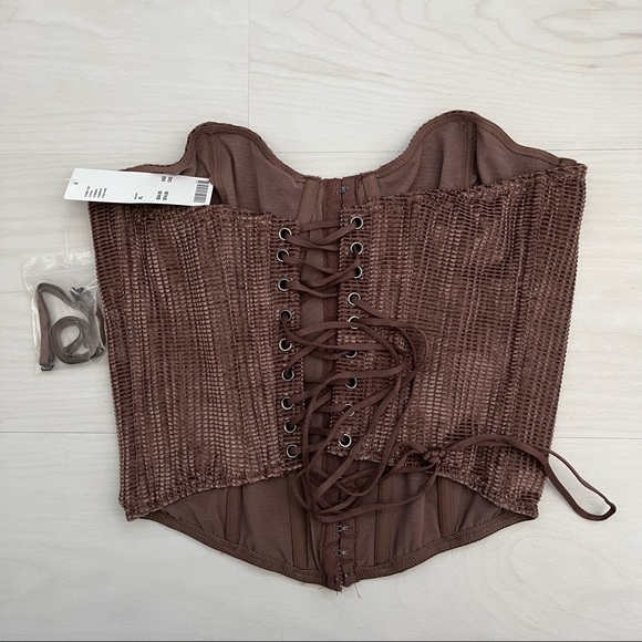 Urban Outfitters Out from Under Replay Velvet Corset - Picture 2 of 3
